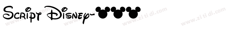 Script Disney字体转换